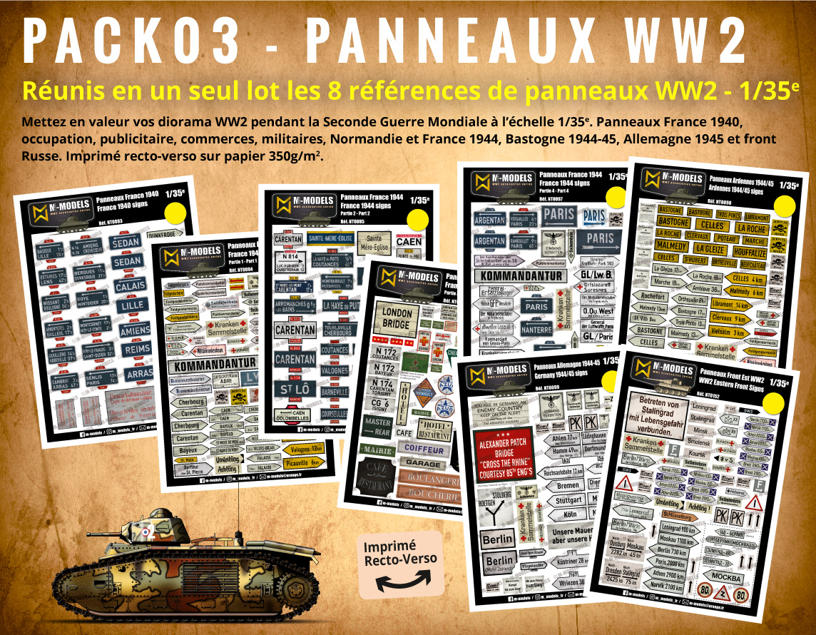  PACK03 - PANNEAUX WW2 