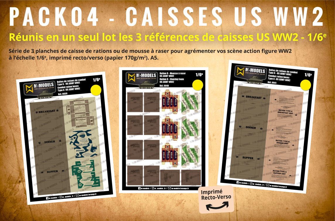  PACK04 - CAISSES US WW2 